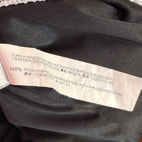 135. Zara Basic Sequin Leopard Print Mini Dress Black Silver Small - Picture 6 of 6